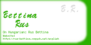 bettina rus business card